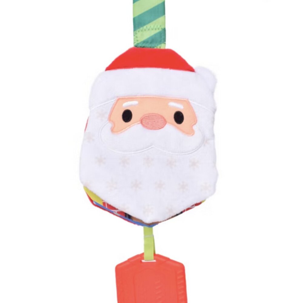 Sunny Days Christmas Santa Baby Toddler Teether & Crinkle Book Multi Texture NEW